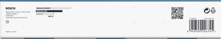 Juego de vasos de impacto Bosch PRO de 1/2″, 9 piezas.